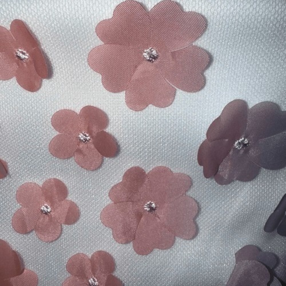 STORIA Mesh Tinkerbell Crop Top Daisy Appliques NWOT Size Small‎ - Picture 8 of 9